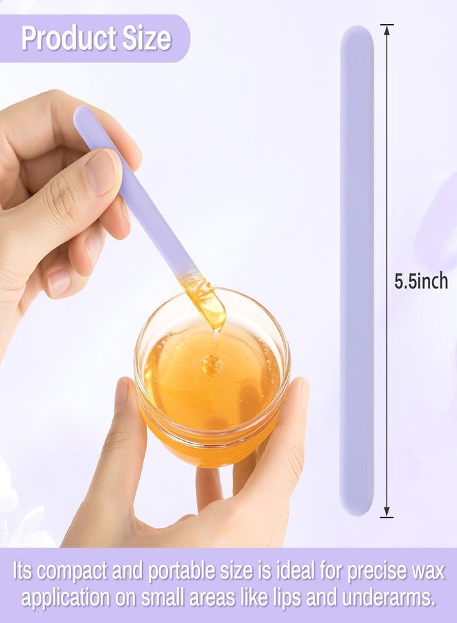 RAQEHO 3 Reusable Silicone Wax Spatula - Non-stick Wax Applicator Stir Sticks for Face Arm Hair Removal Waxing Accessories Removal Products Esthetician Supplies Professional For Home Beauty Salon Use. - Image 2